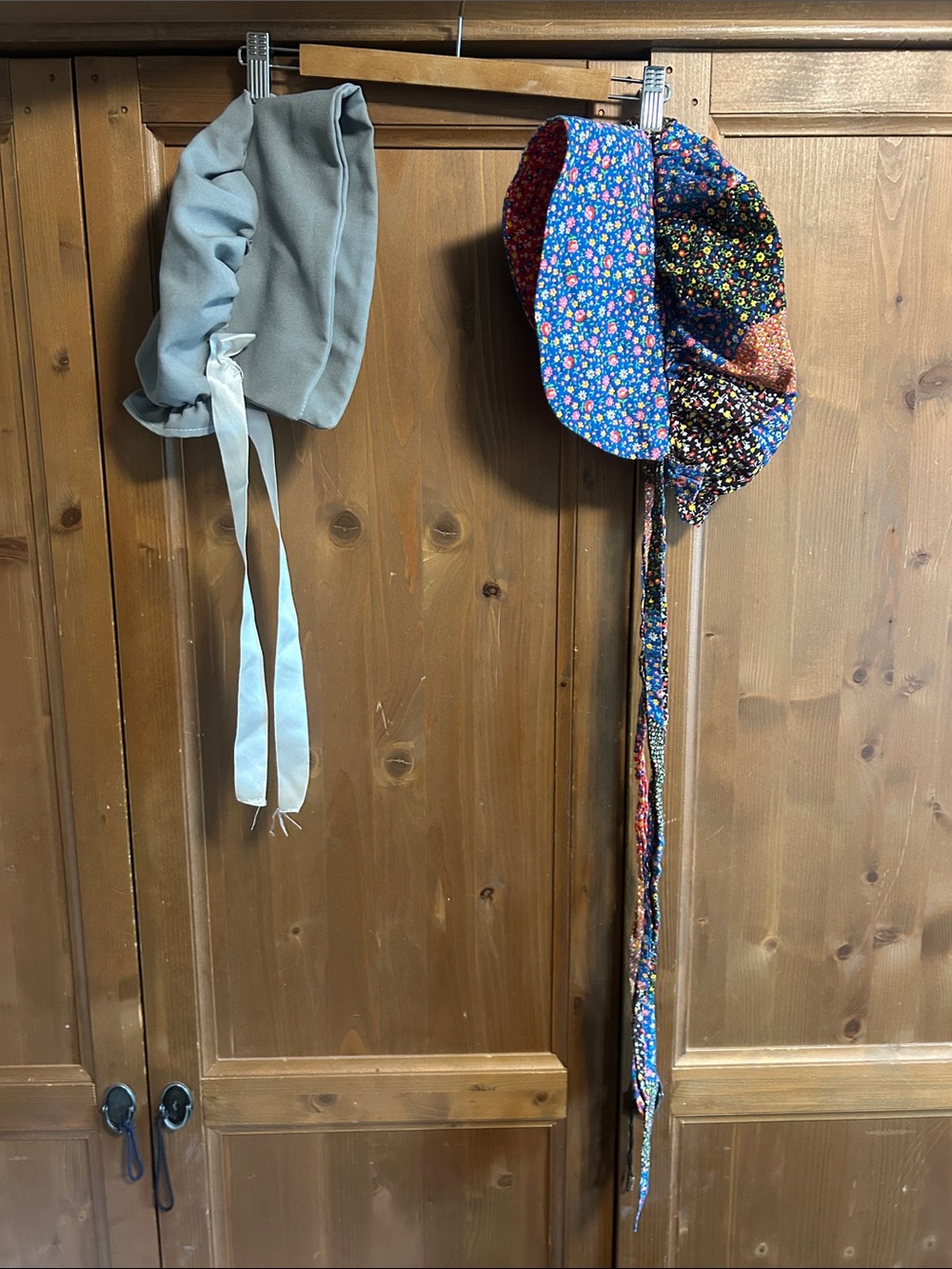 Floral & Light Gray Sun Bonnets